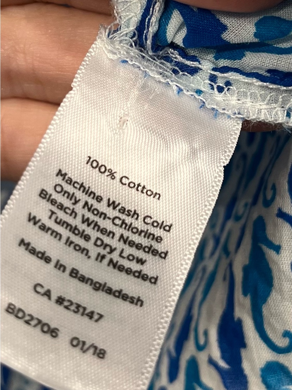 Talbots seahorse blouse 20” p2p - Picture 5 of 9
